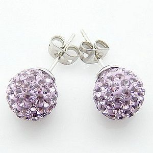 Par de Brincos Cristal Swarovski 10 MM